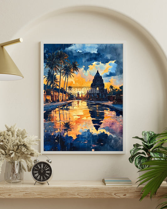 Rain-kissed Twilight: Sacred Reflections