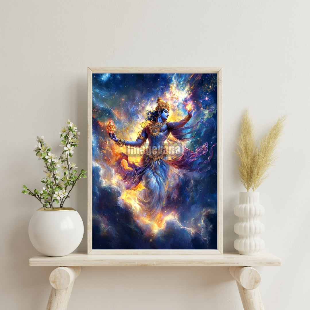 Cosmic Krishna: Creator of Light and Galaxies