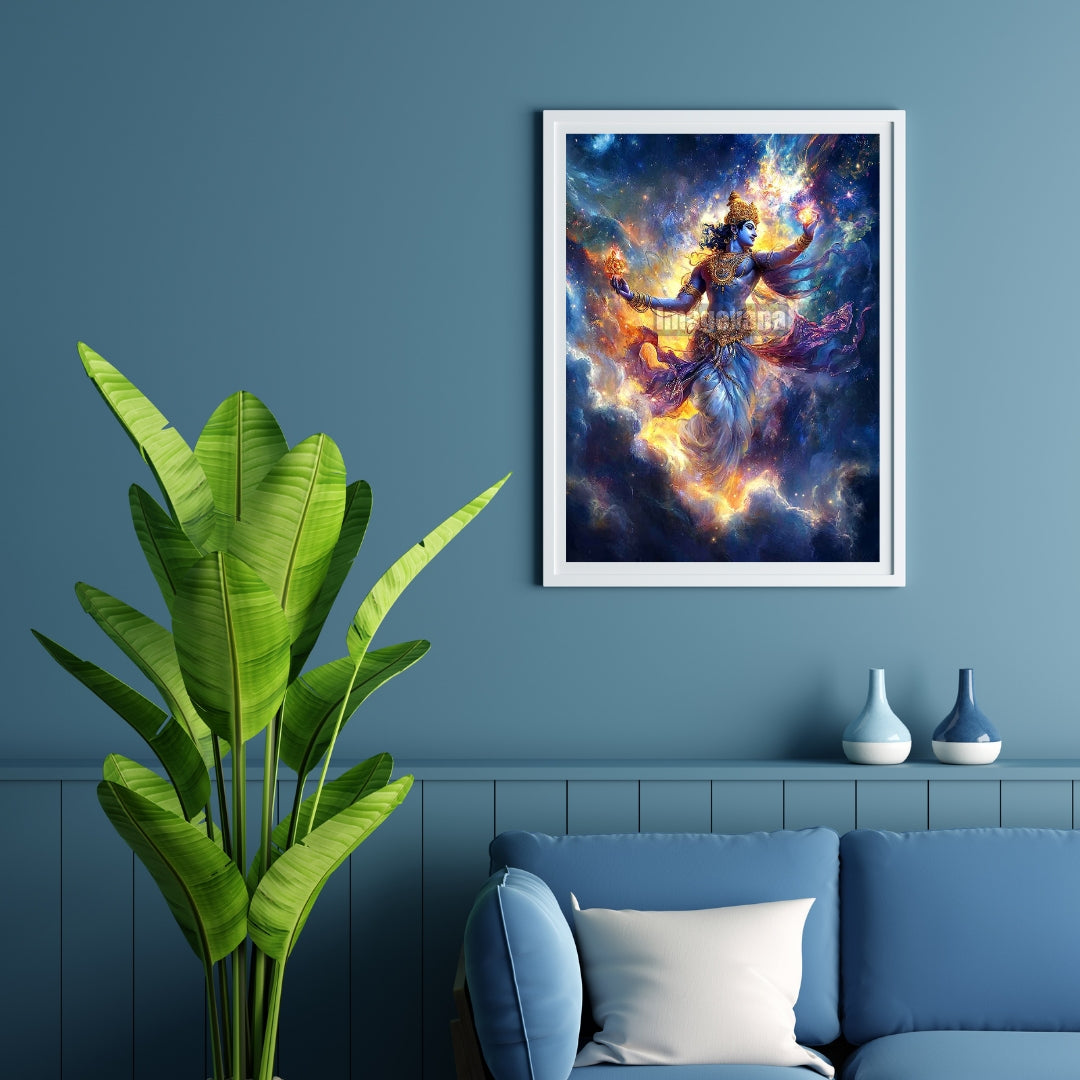 Cosmic Krishna: Creator of Light and Galaxies