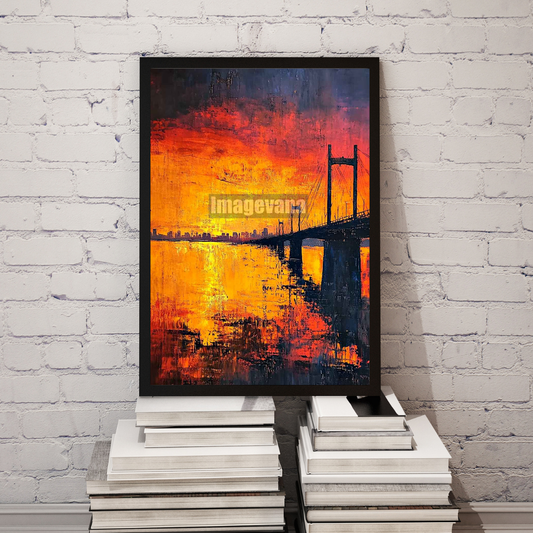 Bandra-Worli Blaze: Mumbai's Fire-Kissed Horizon