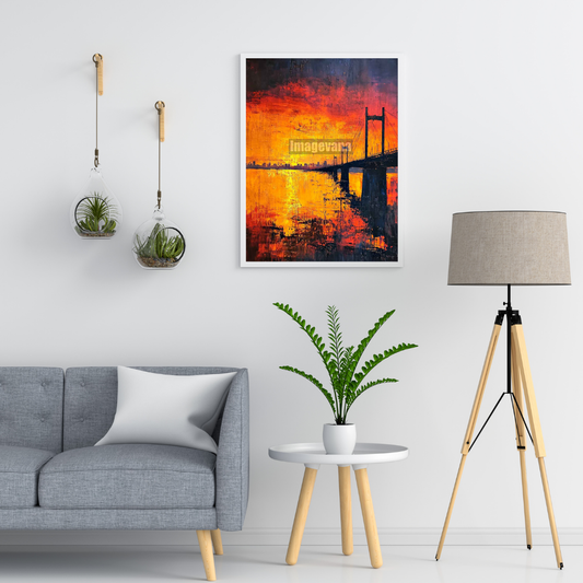 Bandra-Worli Blaze: Mumbai's Fire-Kissed Horizon